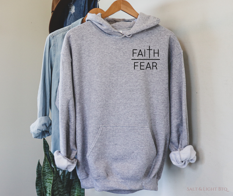 Faith over Fear Hoodies: Christian Hoodies for Women | SLB