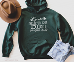 She believe she couldn't so God Did Hoodie - Salt and Light Boutique