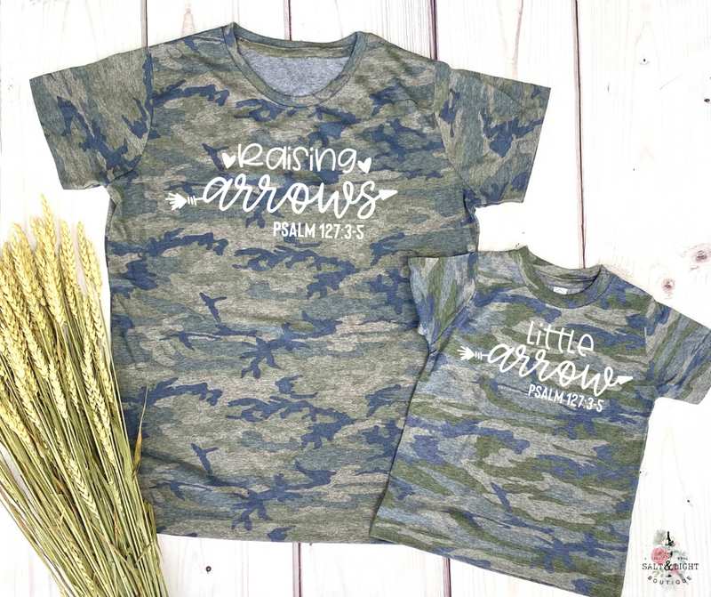 Mommy and Me Shirts Raising Arrows | Camo Matching Tees | SLB