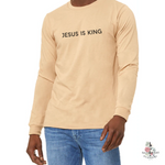 JESUS IS KING MEN'S LONG SLEEVES T-SHIRT - Salt and Light Boutique