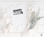 Grandpa I can't wait to meet you onesie. Grandpa Baby Announcement: Pregnancy Announcement to Parents | SLB