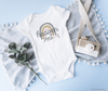 Heaven sent Onesie. Christian Baby Clothes: Rainbow Baby Gifts | Salt and Light Boutique