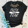 FAITH OVER FEAR |  WOMEN'S TRIBLEND SHORT SLEEVE SHIRT - Salt and Light Boutique