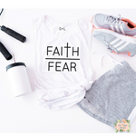 FAITH OVER FEAR WOMEN'S WORKOUT TANK TOP | MUSCLE TANK - Salt and Light Boutique