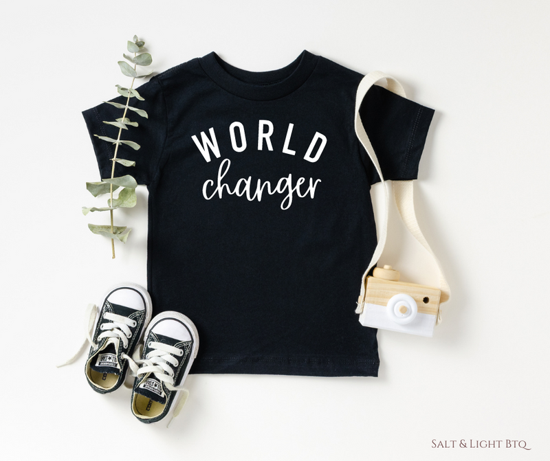 World Changer Child Shirt - Salt and Light Boutique