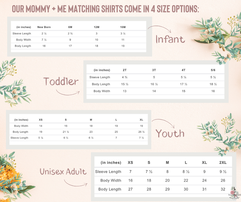 Mommy and Me Matching Shirts Wildflower| Raising Wildflowers | Salt & Light Btq