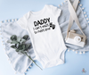 Daddy Can't wait to meet you Onesie, Cute Pregnancy Announcement to Husband | Husband Baby Announcement | SLB