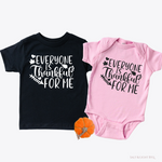 Everyone is Thankful For Me Kids Shirt: Salt and Light Boutique