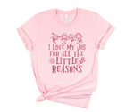 Little Reasons Teacher Shirts - Leopard