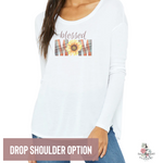BLESSED MOM SUNFLOWER FALL LONG SLEEVE T SHIRT - Salt and Light Boutique