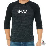 GOD IS GREATER THAN THE HIGHS AND LOWS MEN'S BASEBALL T-SHIRT - Salt and Light Boutique