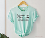 Mommyhood Tee. Motherhood Apparel, Christian Mom Shirts: Salt and Light Boutique