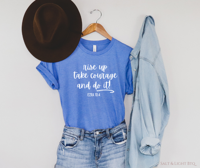 Rise Up Tee. Women's Christian T shirts & Apparel - Salt and Light Boutique