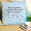 The love between grandparents & grandkids PERSONALIZED Grandma Pillow | Colored Pillow - Salt and Light Boutique