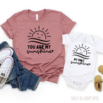 You are my Sunshine Mommy and me Shirts | Salt and Light Boutique