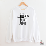 HANDS & FEET OF JESUS MEN'S SWEATSHIRT - Salt and Light Boutique
