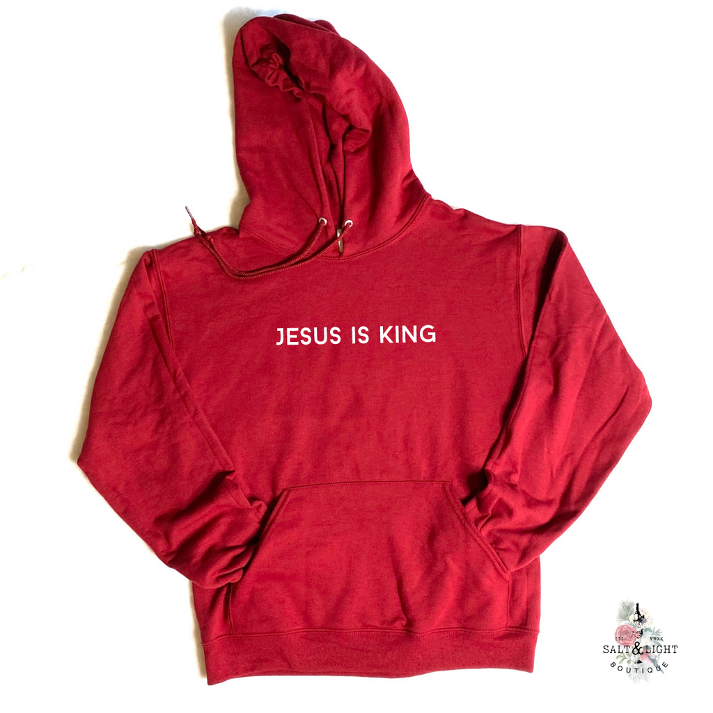 JESUS IS KING MEN'S HOODIE - Salt and Light Boutique