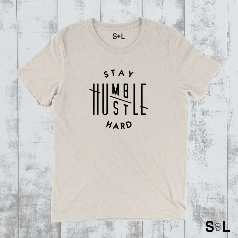 STAY HUMBLE HUSTLE HARD CHRISTIAN MEN'S T-SHIRT | WORKOUT SHIRT - Salt and Light Boutique