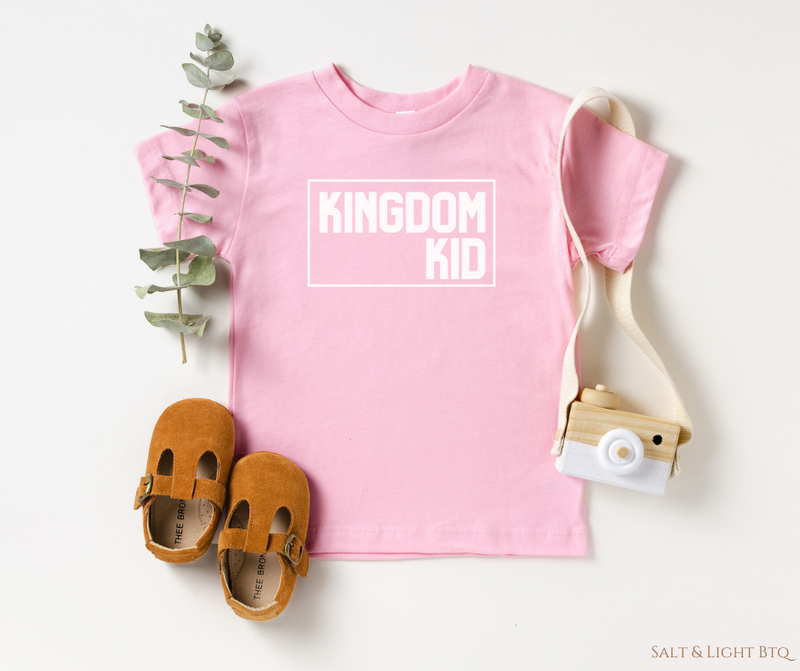 Kingdom Kid Toddler Shirt: Faith Based Tee | Salt & Light Boutique