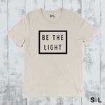 BE THE LIGHT CHRISTIAN MEN'S T-SHIRT - Salt and Light Boutique