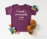 Fearfully and Wonderfully Made Toddler Shirt | Salt & Light Boutique