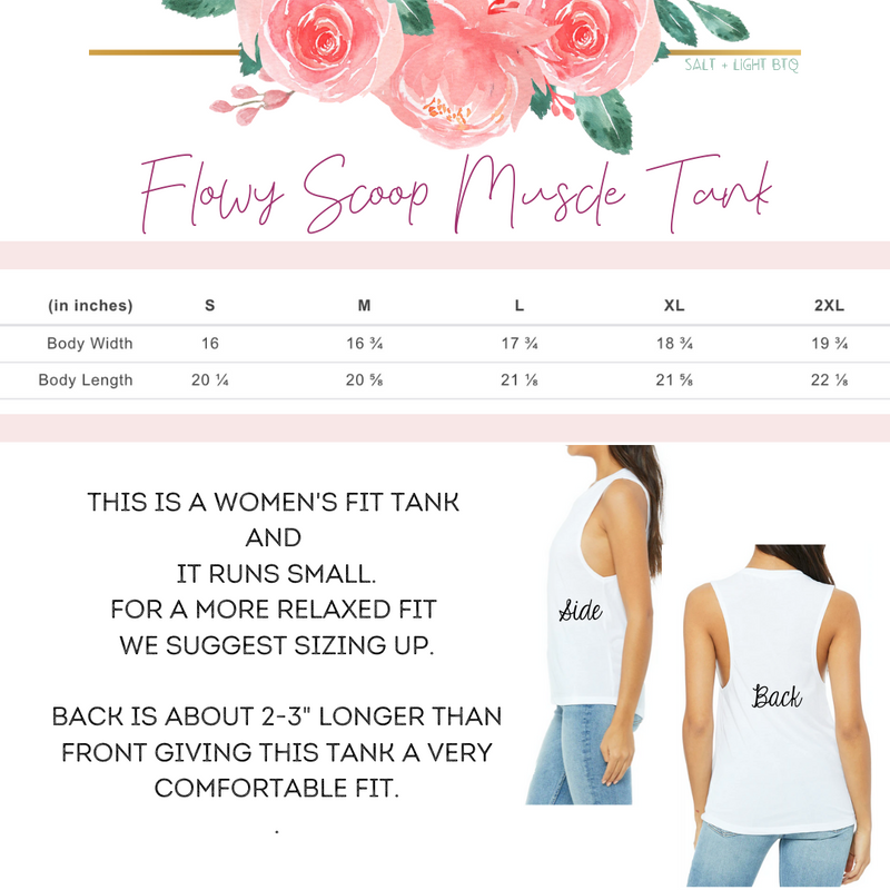 THINK ABOUT SUCH THINGS - FLORAL | WOMEN'S MUSCLE TANK TOP - Salt and Light Boutique