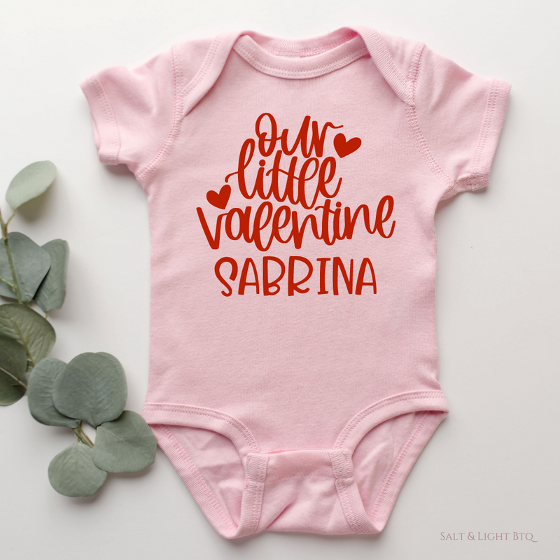 Our Little Valentine Kids Shirt - Valentine Personalized