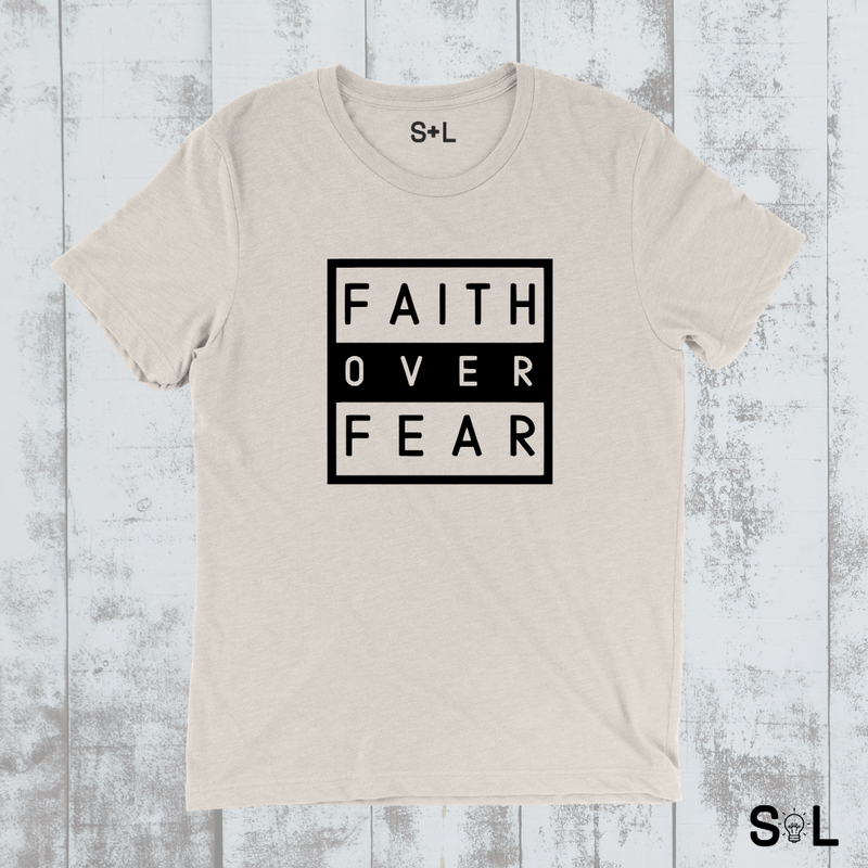 FAITH OVER FEAR CHRISTIAN V.7 MEN'S T-SHIRT | FAITH OVER FEAR COLLECTION - Salt and Light Boutique