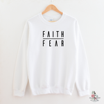 FAITH OVER FEAR MEN'S SWEATSHIRT - Salt and Light Boutique