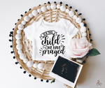 For this child we have prayed Christian Pregnancy Announcement | SLB