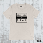 REAL MEN PRAY CHRISTIAN MEN'S T-SHIRT - Salt and Light Boutique