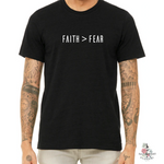 FAITH OVER FEAR MEN'S T-SHIRT - Salt and Light Boutique