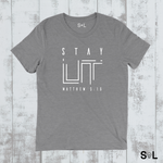 STAY LIT CHRISTIAN MEN'S GRAPHIC TEE - Salt and Light Boutique
