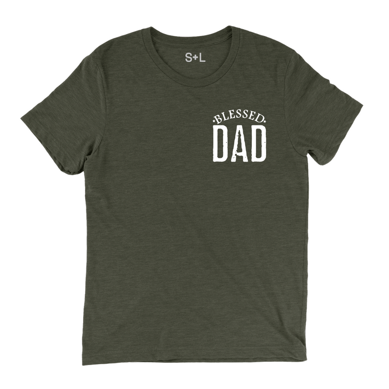 Christian Dad Shirts: Blessed Dad - Salt and Light Boutique