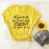 SHE BELIEVE SHE COULDN'T SO GOD DID WOMEN'S T-SHIRT | UNISEX CUT - Salt and Light Boutique