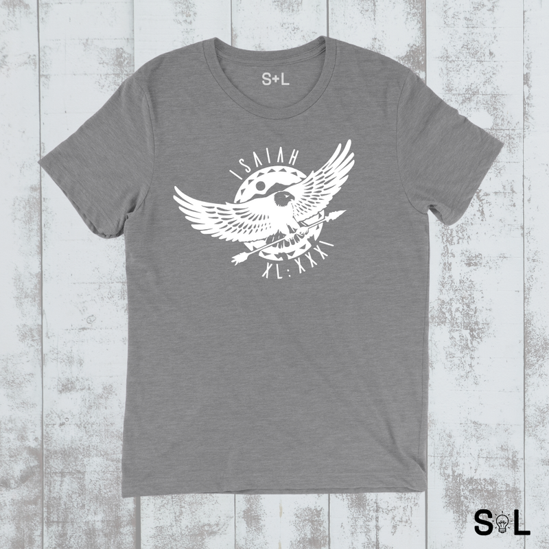 POWERFUL CHRISTIAN MEN'S T-SHIRT | SOAR LIKE EAGLES COLLECTION - Salt and Light Boutique