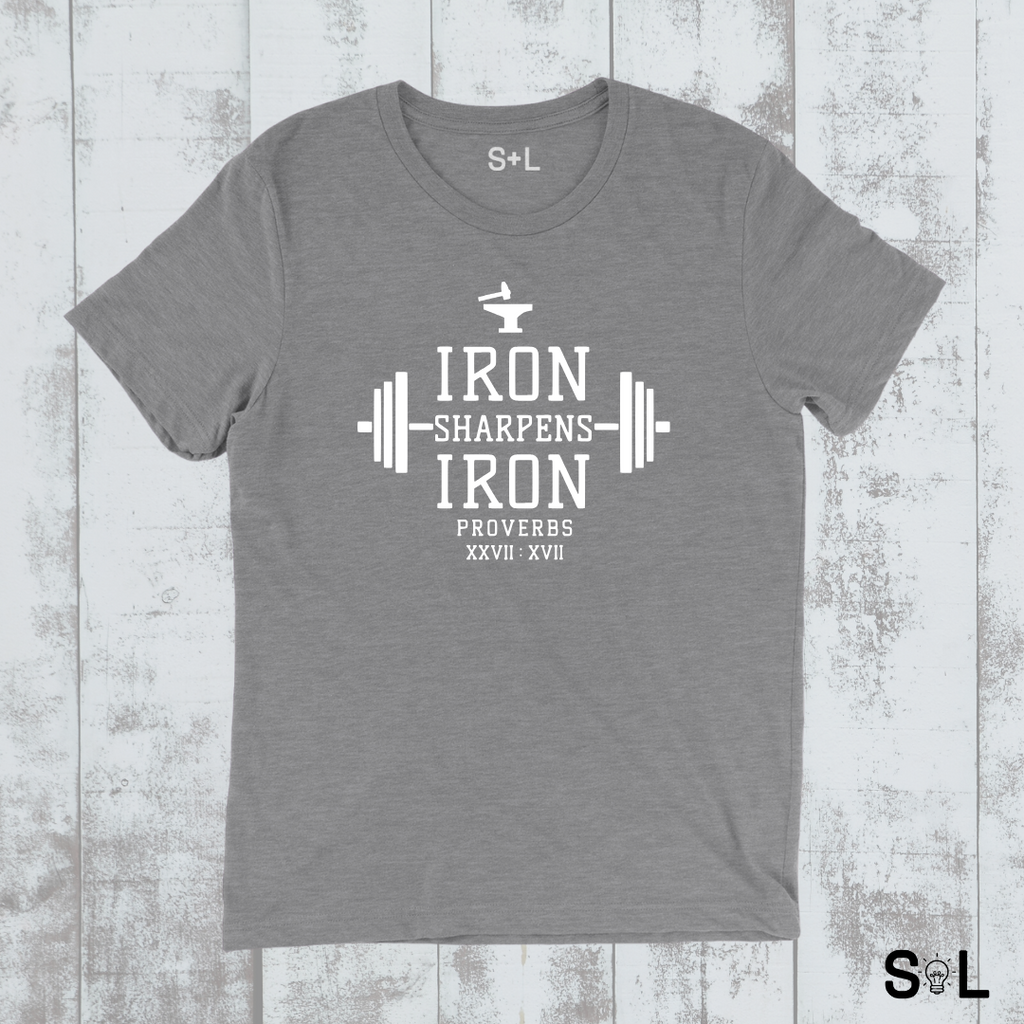 IRON SHARPENS IRON V.6 CHRISTIAN MEN'S T-SHIRT | STRONG AS STEEL COLLECTION - Salt and Light Boutique
