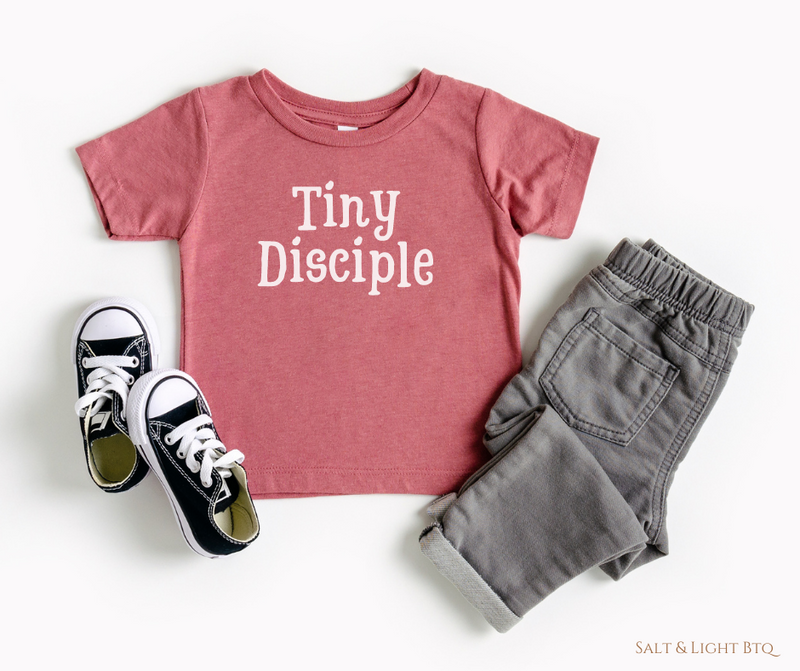 Tiny Disciple Toddler Tee. Toddler Christian Shirts: Boy & Girl Clothing | Salt & Light Boutique