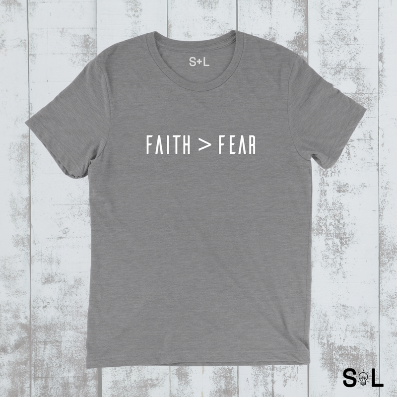 FAITH OVER FEAR CHRISTIAN V.1 MEN'S T-SHIRT | FAITH OVER FEAR COLLECTION - Salt and Light Boutique