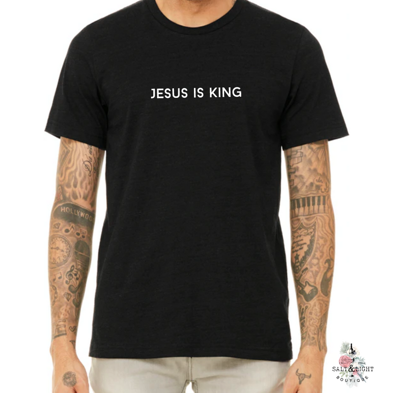 JESUS IS KING MEN'S T-SHIRT - Salt and Light Boutique