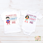 I can do all things through Him | Super Hero Toddler Boy Christian Shirts - Salt and Light Boutique