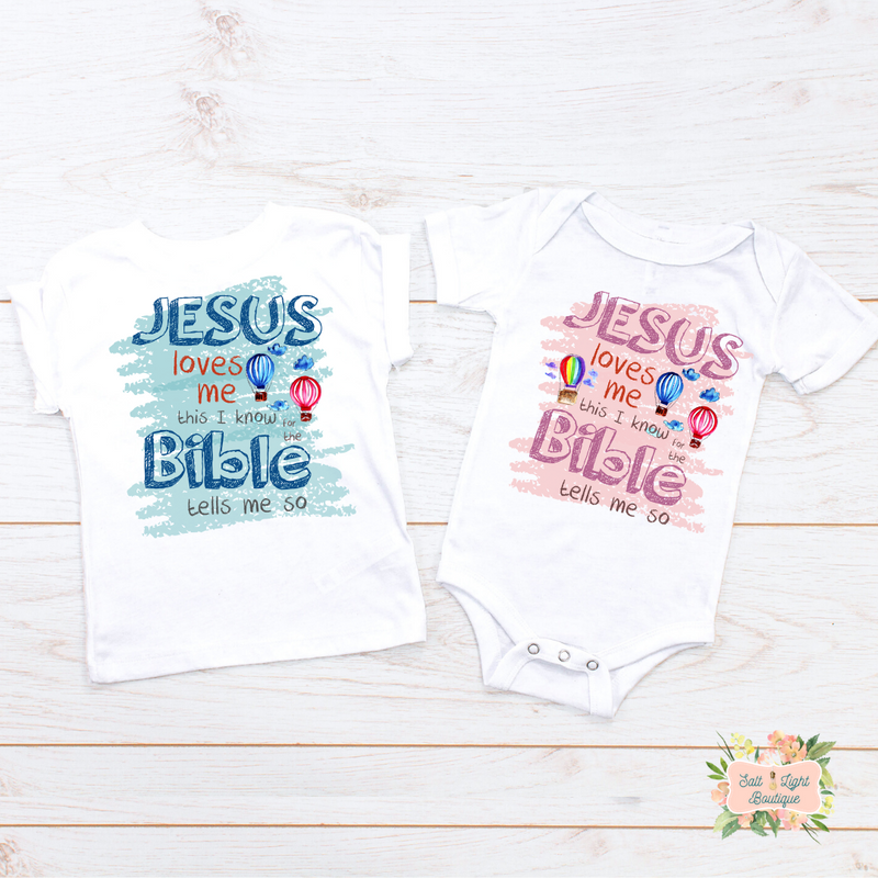 JESUS LOVES ME INFANT + TODDLER SHIRT | PRAYful KIDDOS COLLECTION - Salt and Light Boutique