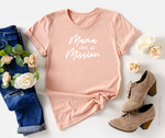 Mama on a Mission tee. Christian Mom Shirts, Motherhood Apparel - Salt and Light Boutique