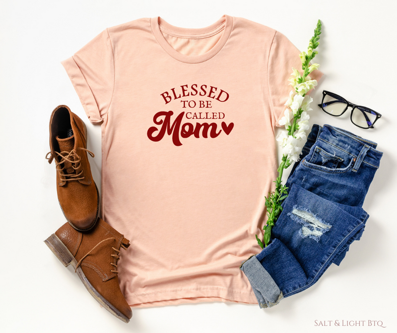 Mom Life Blessed Life Christian Mom Shirts - Salt and Light Boutique