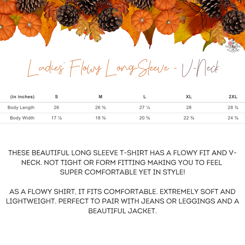 JUST A GIRL WHO LOVES JESUS & PUMPKIN SPICE FALL LONG SLEEVE T SHIRT - Salt and Light Boutique