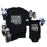 Blessed Daddy and Me Raising Arrows Matching Shirts for Dad and Baby - SLB