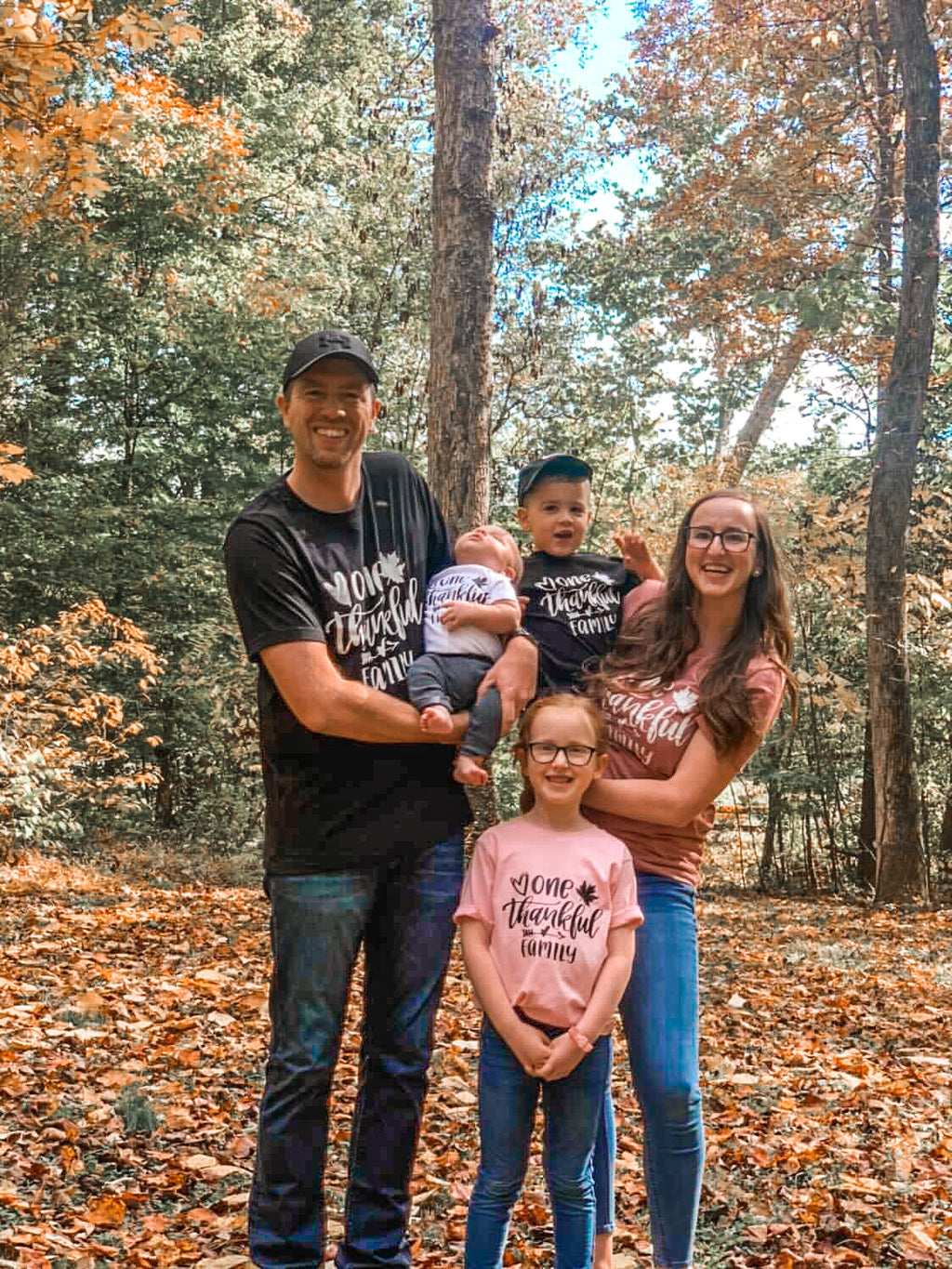 One Thankful Family Matching Shirts